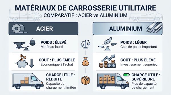 Matériaux carrosserie utilitaire