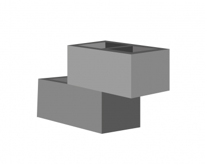 Blocs apparents de béton