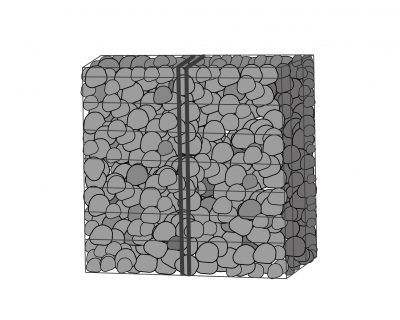 Ecran anti-bruit en gabion