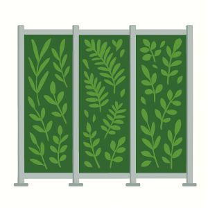 Illustration mur végétal anti-bruit