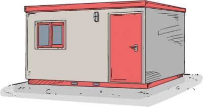 Bungalow chantier modulable