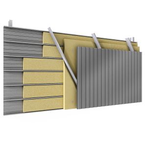 bardage métallique double peau