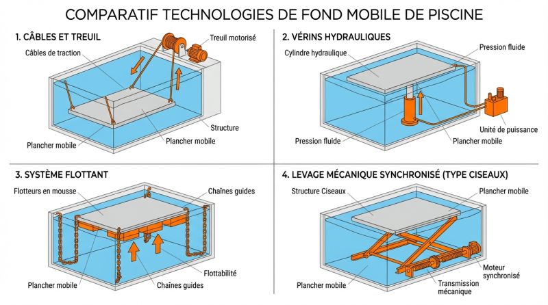 type fond mobile piscine