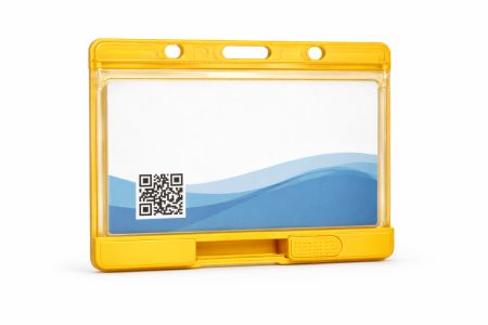 porte badge à glissière