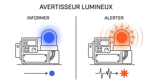 Informer vs alerter avertisseur lumineux
