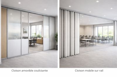 cloison amovible pour espace flexible