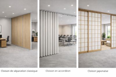 cloisons amovibles pour structurer espace