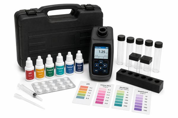 kit d analyse ph chlore libre