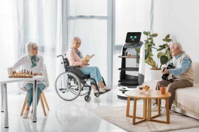 robot d'accueil et de service en Ehpad