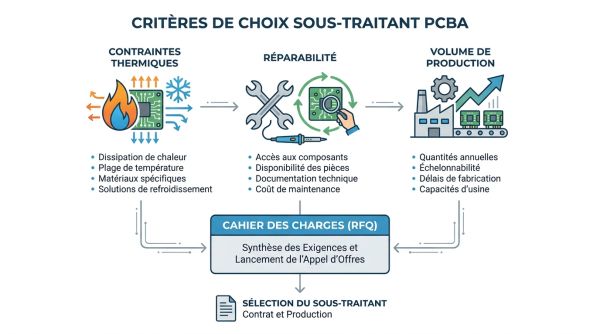 Critères de choix sous-traitant PCBA