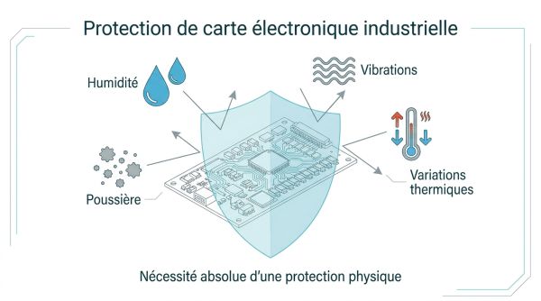 Protection de carte électronique industrielle
