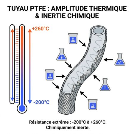 Tuyau PTFE haute température
