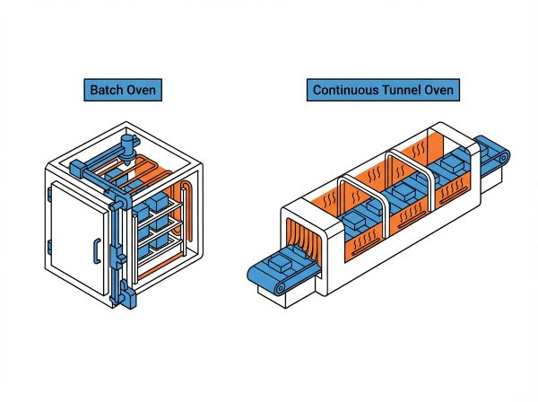 Étuve batch vs étuve tunnel convoyeur