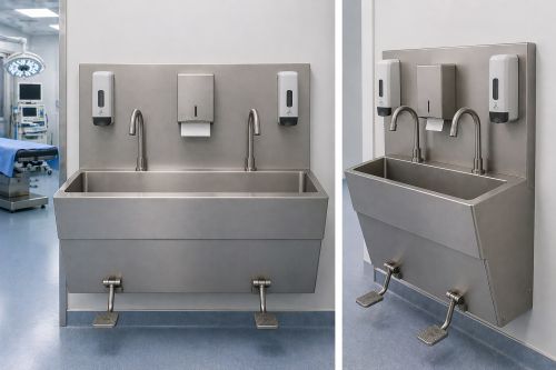 Station de lavage clinique en inox