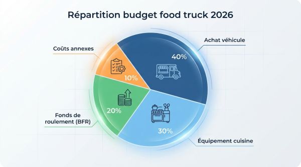 Répartition budget food truck 2026