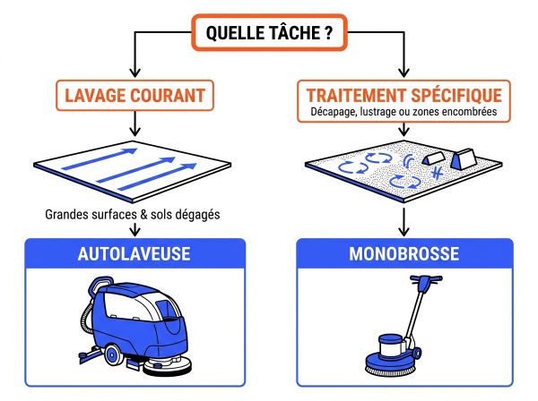 Arbre de décision équipement de nettoyage