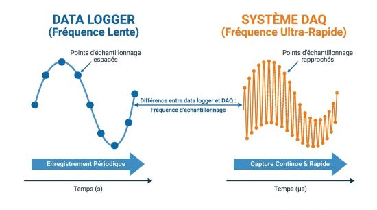 Différence entre data logger et DAQ