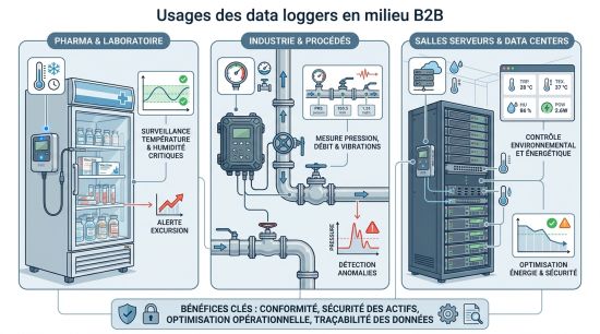 Usages des data loggers en milieu B2B
