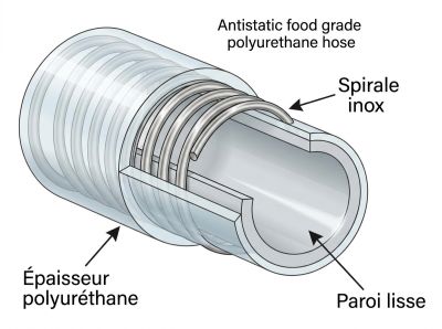 Coupe tuyau polyuréthane poudre