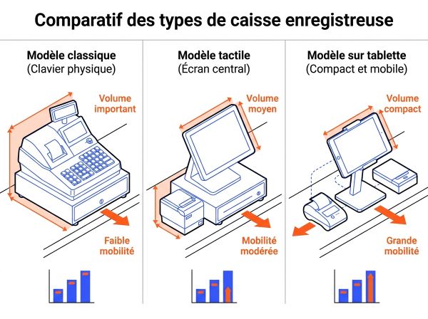 Comparatif des types de caisse enregistreuse