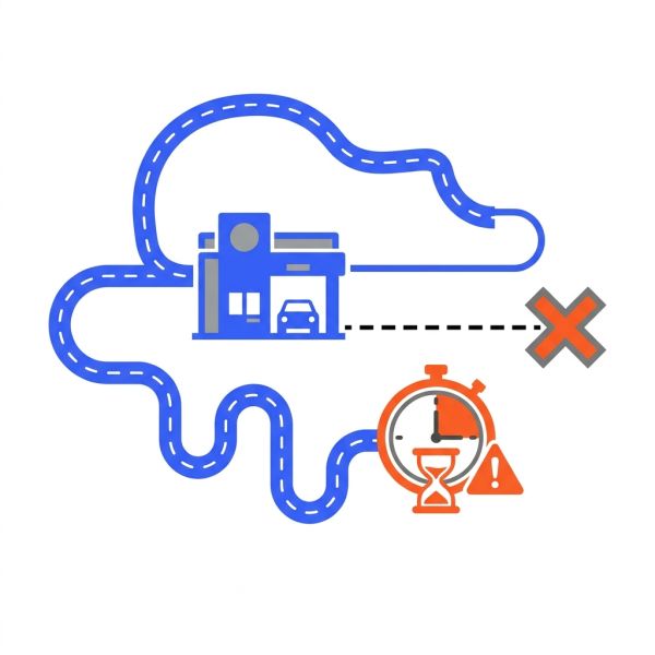 Zone isochrone drive béton