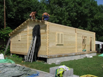 Maison ossature en bois préfabriquée