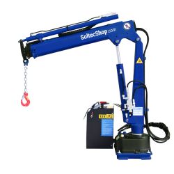 mini grue sur remorque