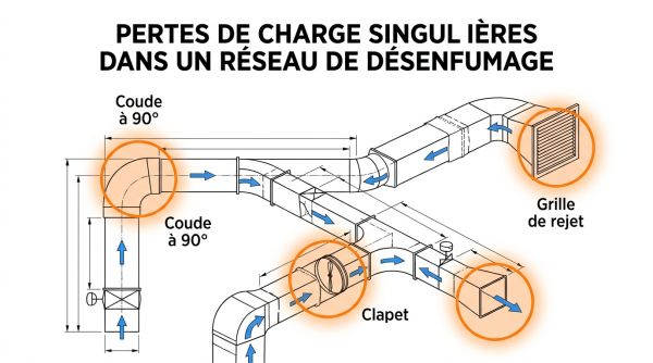 Pertes de charge dans un réseau de désenfumage