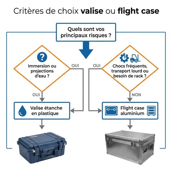 Critères de choix valise ou flight case