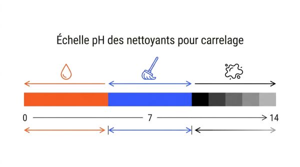 Échelle pH des nettoyants pour carrelage