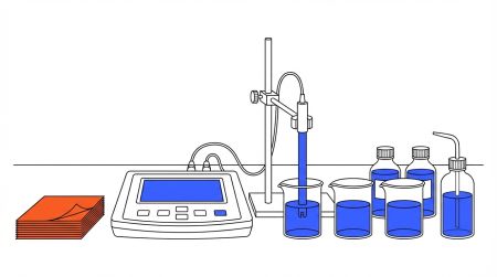 Matériel pour l'étalonnage d'un pH-mètre