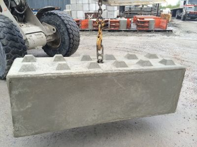 bloc béton sur chantier