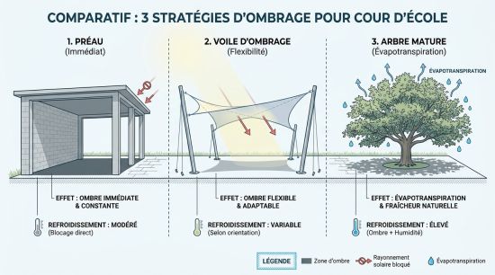 Ombrage pour cour d'école