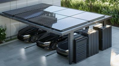 carport solaire avec stockage