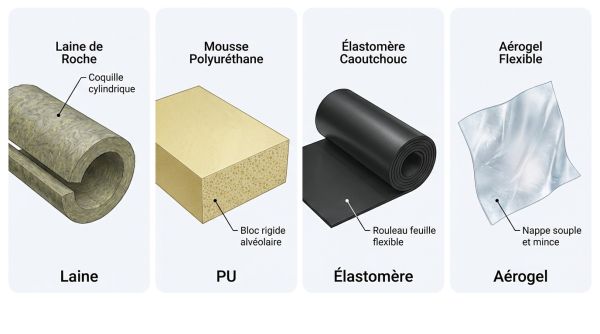 Laine, PU, élastomère et aérogel
