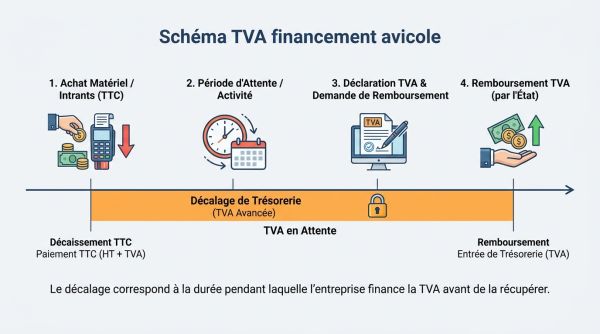 Schéma TVA financement avicole