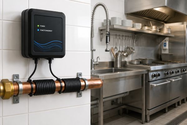 Unité de traitement d’eau en cuisine professionnel