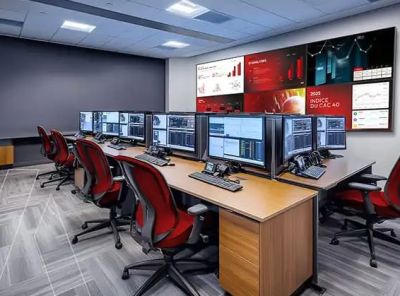 Mur d'images pour espace de travail