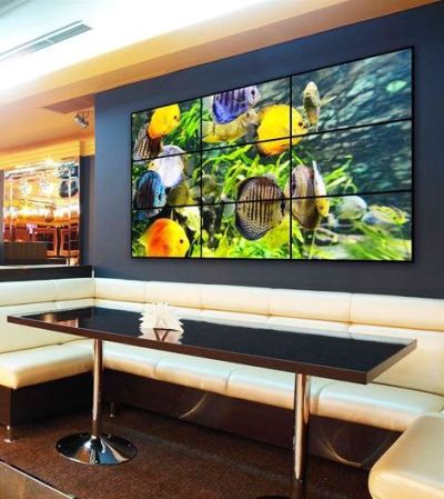 Mur d'images pour restaurant