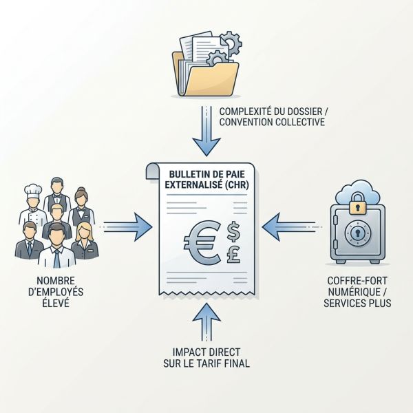 Tarif et coût externalisation paie CHR