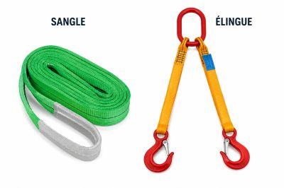 Différence entre sangle et élingue : usages, normes et critères de choix