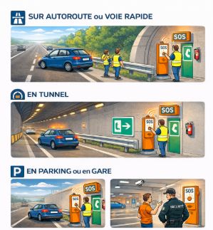 Utilisation des boîtes SOS en milieu public