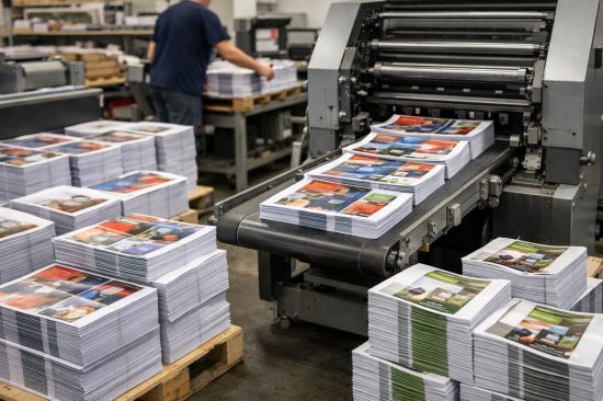 Atelier d'impression en plein action