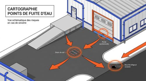 Cartographie points de fuite d'eau
