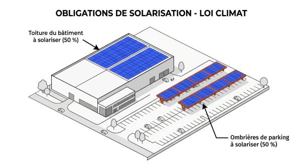 Obligations de solarisation loi Climat
