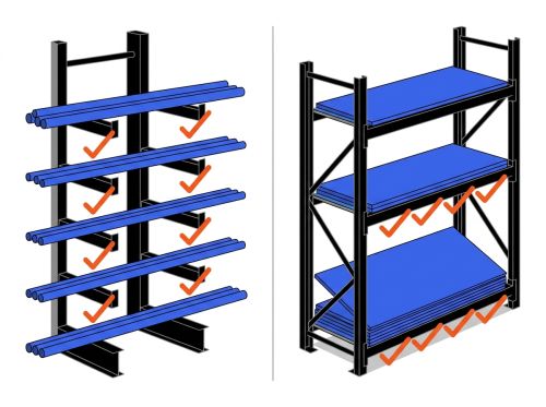 Comparatif cantilever rack panneaux