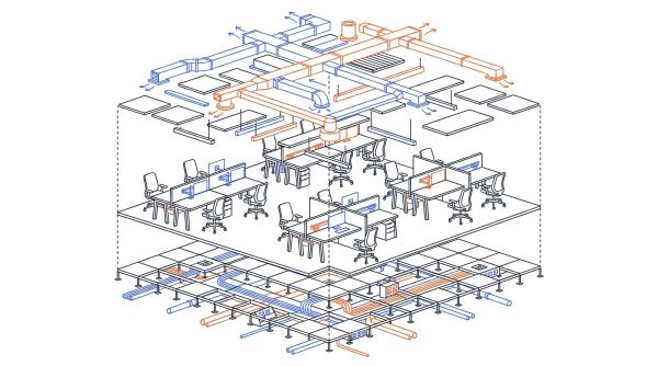 Lots techniques aménagement bureaux