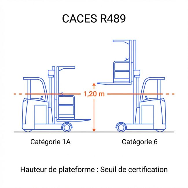 CACES R489 pour chariot préparateur
