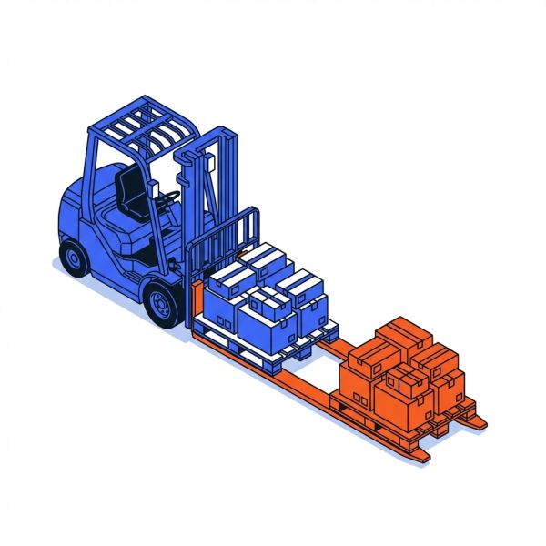 Chariot préparateur fourches longues