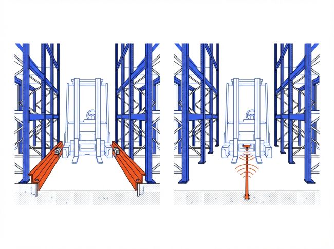 Guidage rail et fil pour chariot
